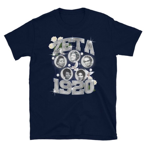 Zeta Phi Beta 1920, Zeta Phi Beta Shirt, Zeta Phi Beta T-shirt, 90s Vintage T-Shirt, Sorority Shirt, Sorority Gifts, Sisterhood Shirt, Navy