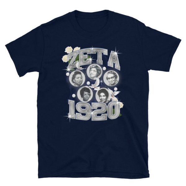 Zeta Phi Beta 1920, Zeta Phi Beta Shirt, Zeta Phi Beta T-shirt, 90s Vintage T-Shirt, Sorority Shirt, Sorority Gifts, Sisterhood Shirt, Navy Jezsport.com