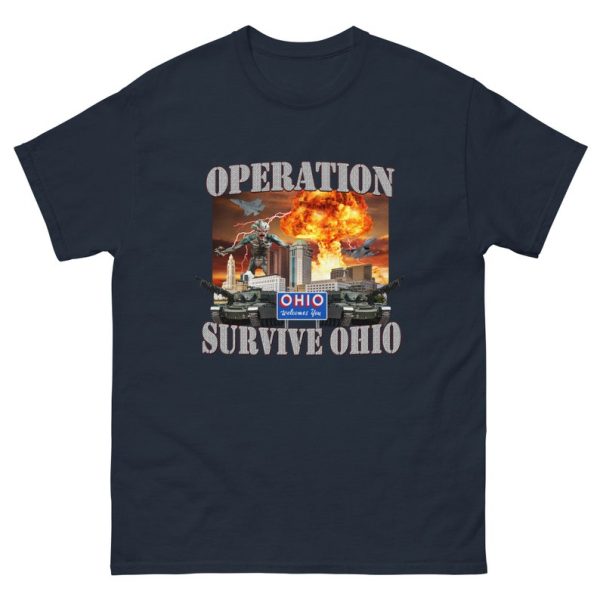 Funny Shirt For Girl, Funny Shirt For Men, Meme Shirt For Men, Meme Shirt For Girl, Operation Survive Ohio Funny Meme T-Shirt, Navy Jezsport.com