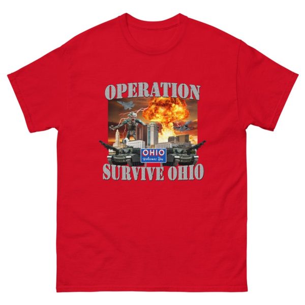 Funny Shirt For Girl, Funny Shirt For Men, Meme Shirt For Men, Meme Shirt For Girl, Operation Survive Ohio Funny Meme T-Shirt, Red Jezsport.com