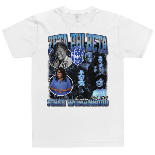 Zeta Phi Beta Finer Womanhood Shirt, Zeta 1920 Legacy T-Shirt, Sorority Shirt, Sorority Gifts, Sisterhood Shirt, Zeta Phi Beta Shirt, White