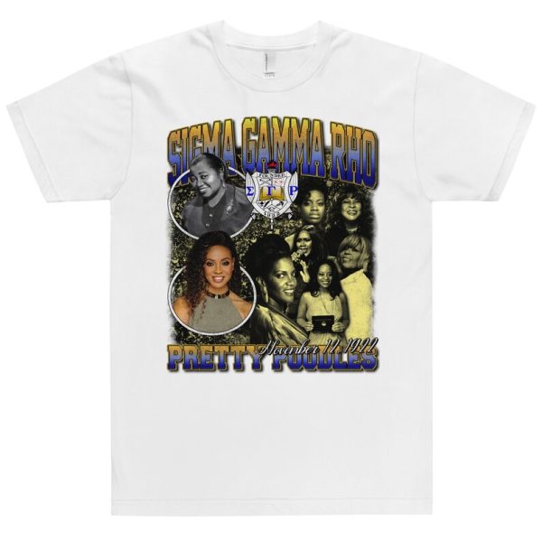 Sigma Gamma Rho Pretty Poodles Shirt, SGRho 1922 Legacy T-Shirt, Sorority Shirt, Sorority Gifts, Sisterhood Shirt, Sigma Gamma Rho Shirt, White