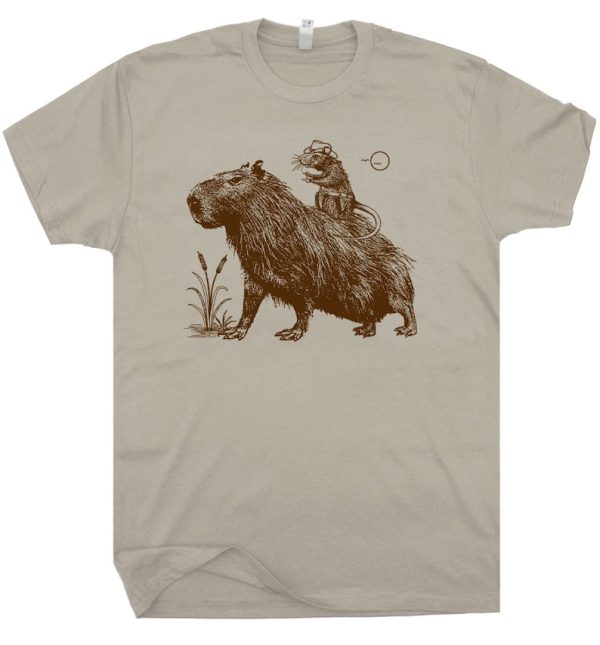 Funny Shirt For Girl, Funny Shirt For Men, Meme Shirt For Men, Meme Shirt For Girl, Capybara Shirt Rodent Shirts Funny Capybara T-Shirt, Sand Jezsport.com