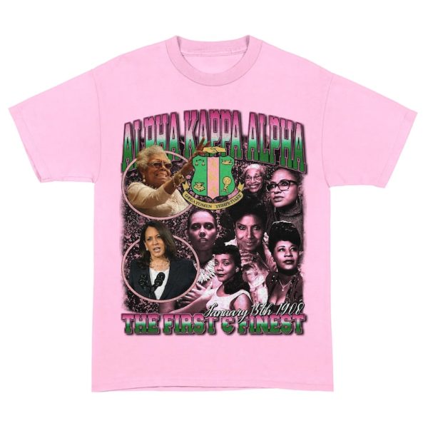 AKA Sorority Pink and Green 1908 Shirt, AKA 1908 Legacy T-Shirt, Sorority Shirt For Girl, Sorority Gifts For Girl, Alpha Kappa Alpha Shirt, Pink Jezsport.com