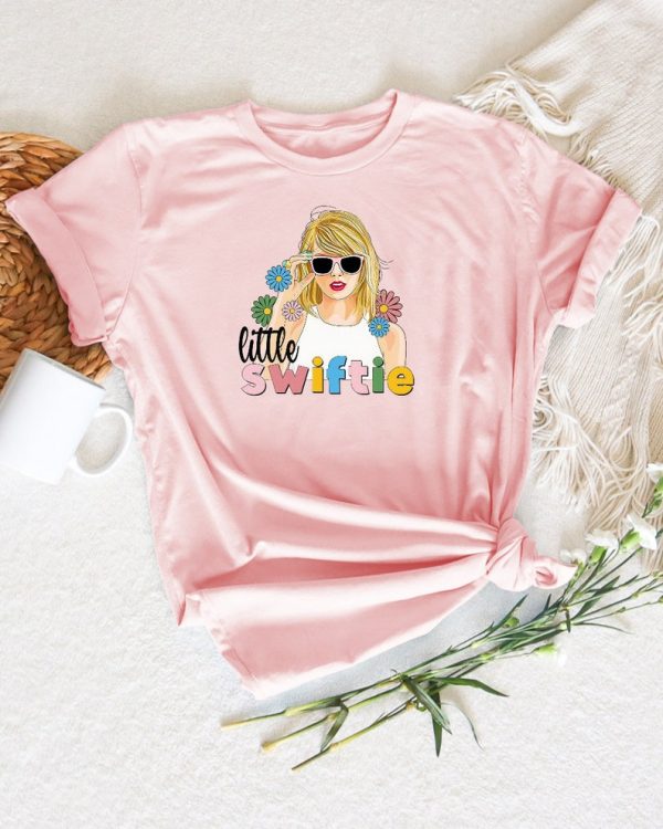 Funny Shirt For Girl, Meme Shirt For Girl, Swiftie Fan Shirt, Taylor Swiftie Fan T-Shirt, Little Swiftie Shirt, Flower Taylor Girls Shirt, Coral Silk Jezsport.com