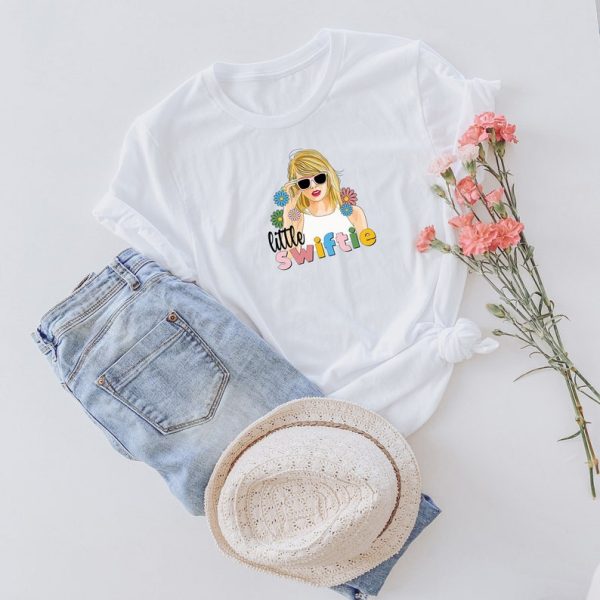 Funny Shirt For Girl, Meme Shirt For Girl, Swiftie Fan Shirt, Taylor Swiftie Fan T-Shirt, Little Swiftie Shirt, Flower Taylor Girls Shirt, White Jezsport.com