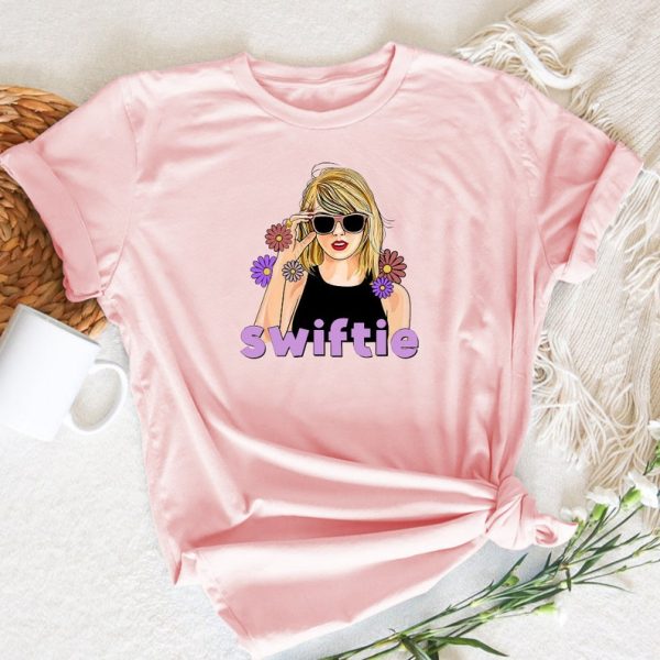 Funny Shirt For Girl, Meme Shirt For Girl, Swiftie Fan Shirt, Taylor Swiftie Fan T-Shirt, Little Swiftie Shirt, Flower Taylor Girls Shirt, Coral Silk Jezsport.com