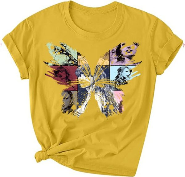 Funny Shirt For Girl, Meme Shirt For Girl, Swiftie Fan Shirt, Taylor Swiftie Fan T-Shirt, Girls Swiftie T-Shirt - Butterfly Design Shirt, Daisy Jezsport.com