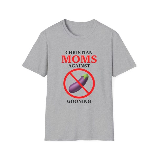 Funny Shirt For Girl, Funny Shirt For Men, Meme Shirt For Men, Meme Shirt For Girl, Funny Meme Christian Moms Against Gooning T-Shirt, Sport Grey Jezsport.com