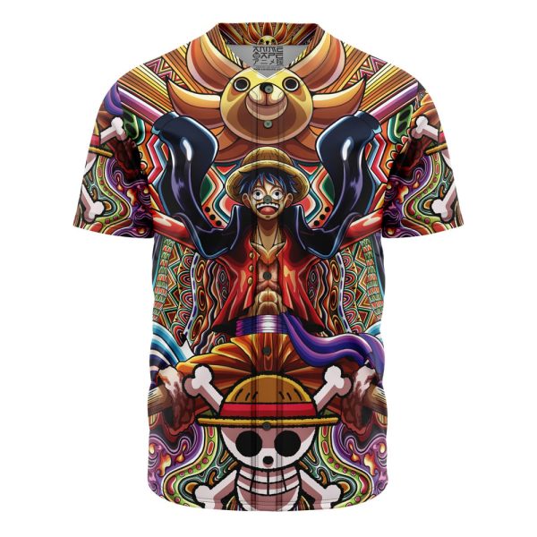 Trippy Monkey D. Luffy One Piece Baseball Jersey 3D Printed, For Men and Women Jezsport.com