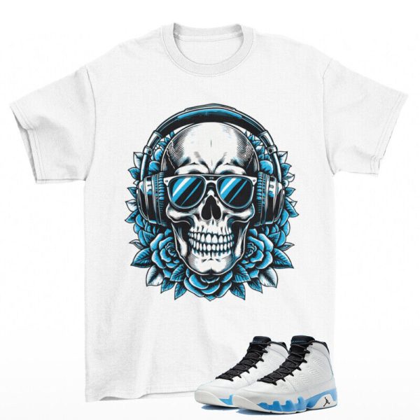 Deadstock Sneaker Shirt White to Match Jordan 9 Retro Powder Blue Jezsport.com