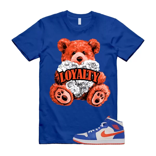 LYLTY Shirt to match Air Jordan 1 Mid Knicks Sail Game Royal Rush Orange Phantom Jezsport.com