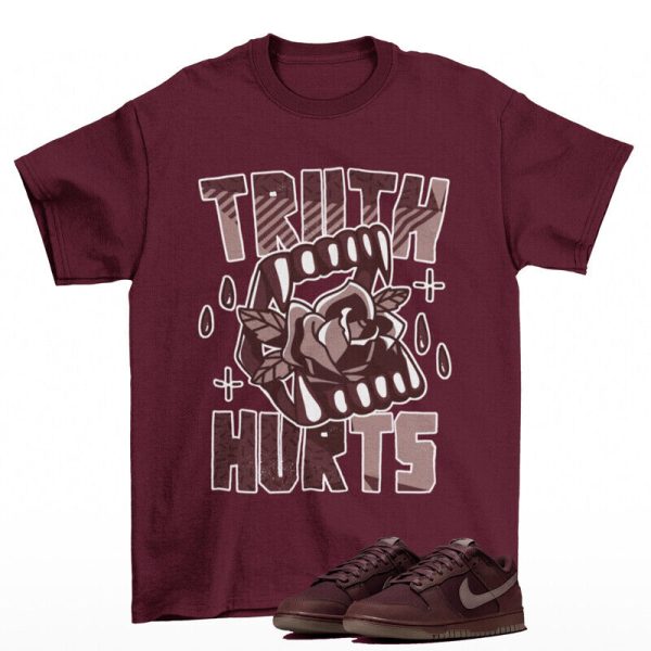 Truth Shirt Burgundy to Match Dunk Low Premium Burgundy Crush Jezsport.com