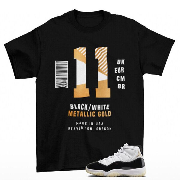 Box Label Shirt to Match Jordan 11 Retro DMP Gratitude Jezsport.com