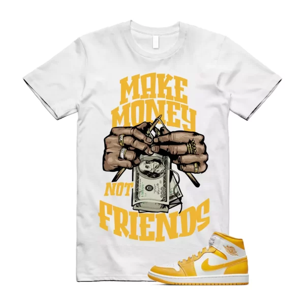 MM T Shirt to match Air Jordan 1 Mid WMNS University Gold White Summer Jezsport.com