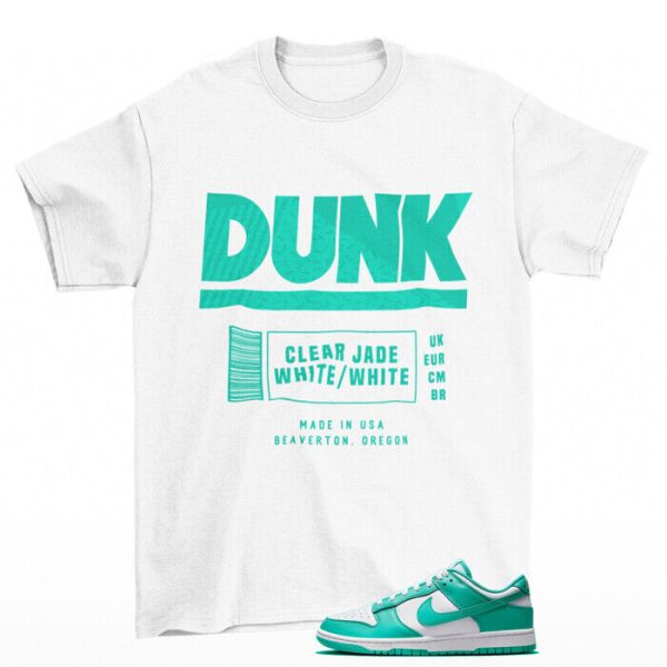 Box Label Shirt Clear Jade to Match Dunk Low Clear Jade Jezsport.com