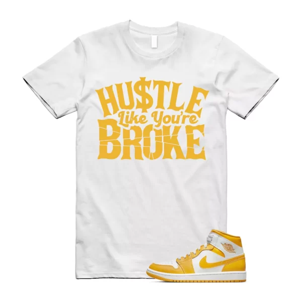 BROKE T Shirt to match Air Jordan 1 Mid WMNS University Gold White Summer Jezsport.com