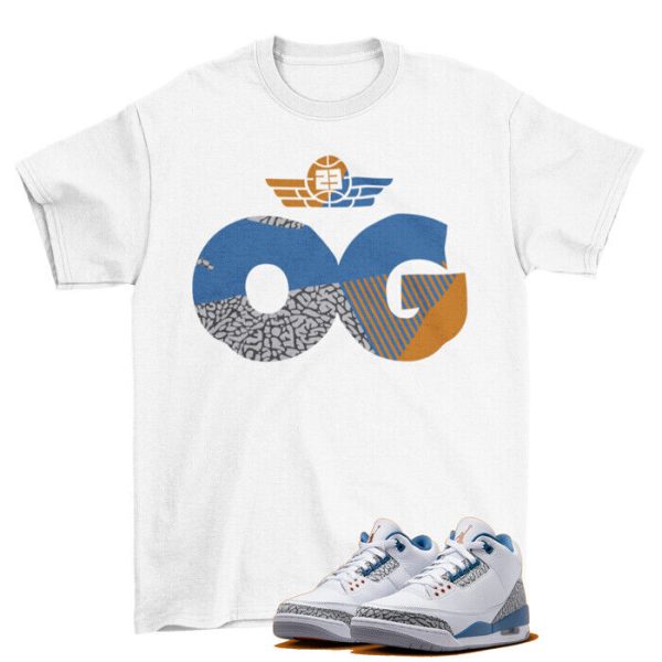 Sneaker OG Shirt to Match Jordan 3 Retro Wizards True Blue Jezsport.com