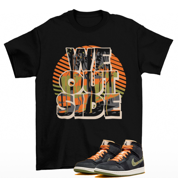 We Outside Shirt to Match Air Jordan 1 Mid SE Craft Halloween