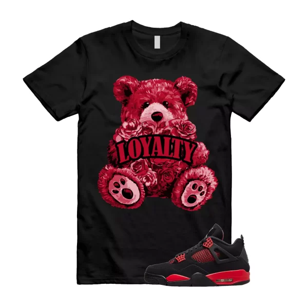 LYLTY T Shirt to match Air Jordan 4 Red Thunder Black Multi Color Crimson White Jezsport.com