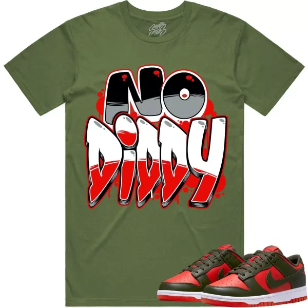 Mystic Red Dunks Shirt to Match - RED NODIDDY Jezsport.com