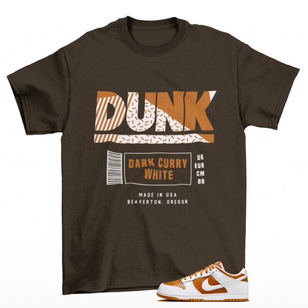 Sneaker Label Shirt Brown to Match Dunk Low Reverse Curry Jezsport.com