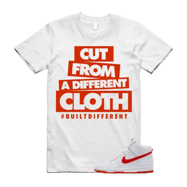 CLOTH T Shirt to match N Dunk High Low Picante Red White Jezsport.com