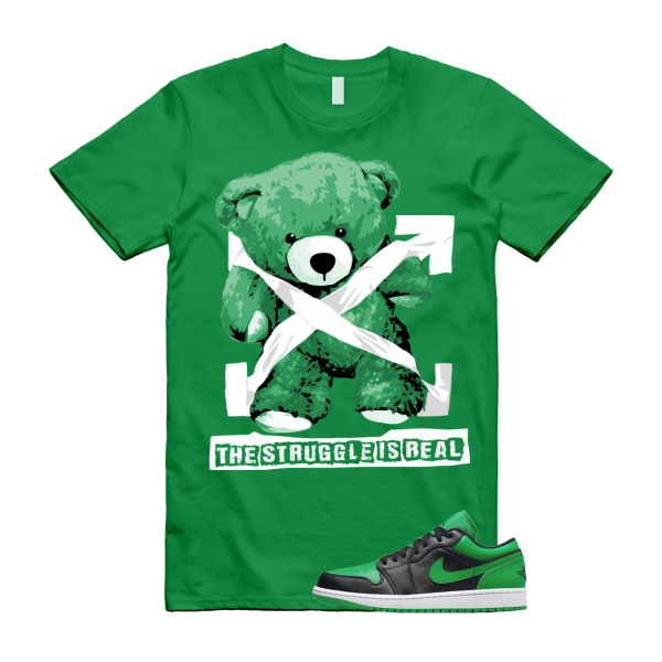 STRUG T Shirt to match Air Jordan 1 Low Lucky Green Black White Jezsport.com