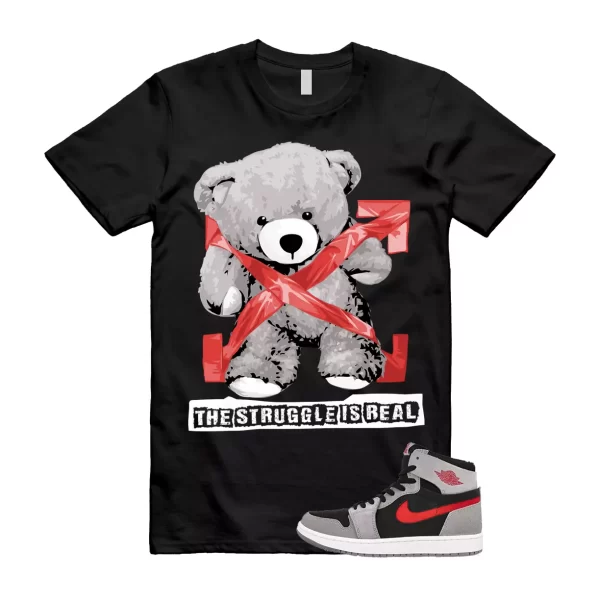 STRUG T Shirt to match Air Jordan 1 High Zoom Comfort 2 Fire Red Cement Grey Jezsport.com