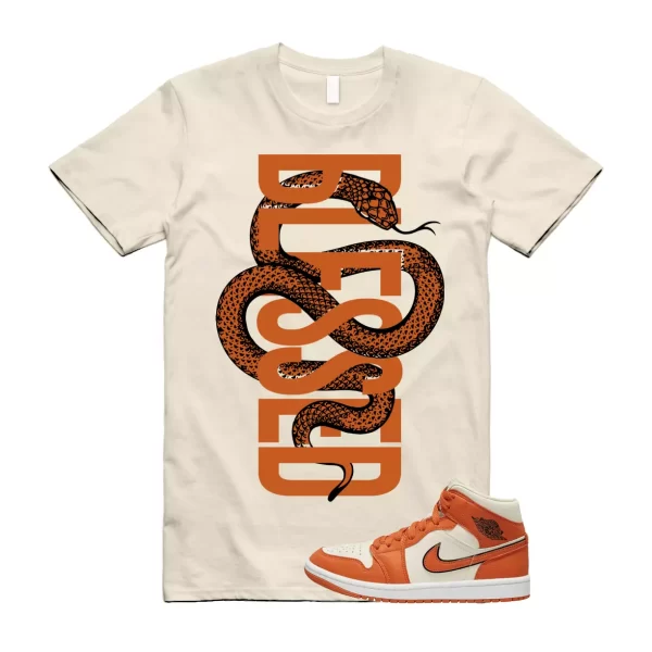 SNAKEBLS T Shirt to match Air Jordan 1 Mid SE WMNS Coconut Milk Sport Spice Sail Jezsport.com