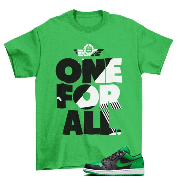 One For All Lucky Green Shirt to Match Jordan 1 Low Lucky Green Jezsport.com