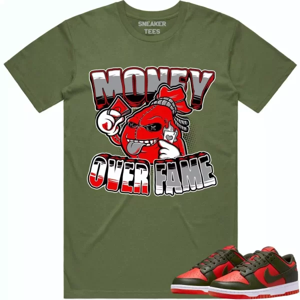 Mystic Red Dunks Shirt to Match - RED MOF Jezsport.com