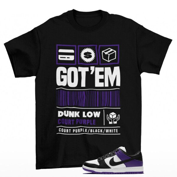 Copped Sneaker Shirt to Match SB Dunk Low Court Purple Jezsport.com