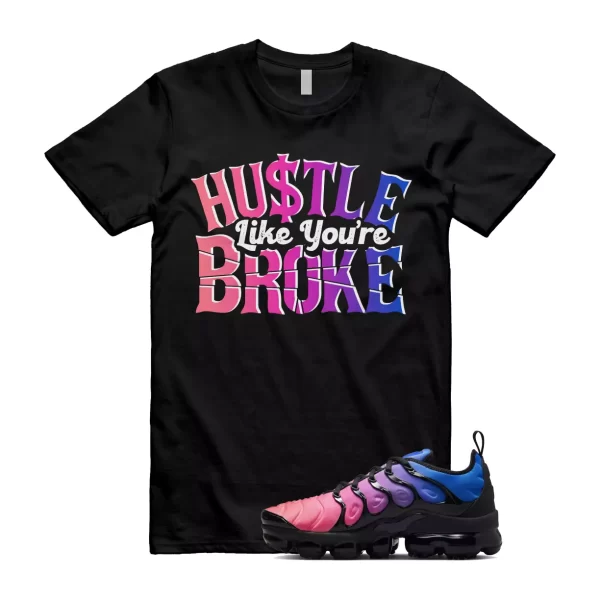 BROKE T Shirt to match Air VaporMax Plus Racer Blue Black Hyper Pink Pulse Jezsport.com