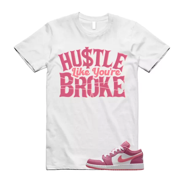 BROKE T Shirt to match 1 Low GS Desert Berry Coral Chalk White Wild Pink WMNS Jezsport.com