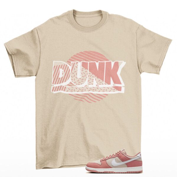 Sunset Dunk Shirt Tan to Match Dunk Low Red Stardust Jezsport.com