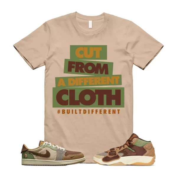 CLOTH Shirt to match 1 Low OG Zion Williamson Voodoo Flax Muslin Fauna Brown Oil Jezsport.com