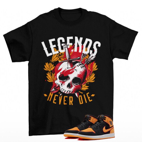 Legendary Shirt to Match Jordan 1 Mid Vivid Orange Fat Tounge Jezsport.com