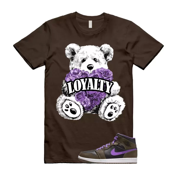 LYLTY T Shirt to match Air Jordan 1 Mid Palomino Purple Mocha Wild Berry Black Jezsport.com