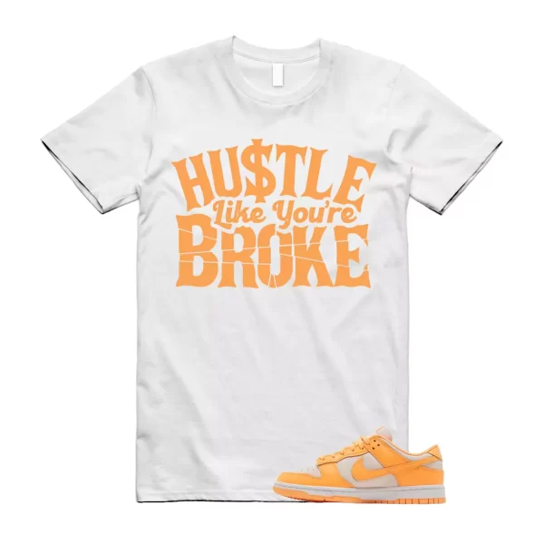 BROKE T Shirt to match N Dunk Low Peach Cream WMNS White Jezsport.com