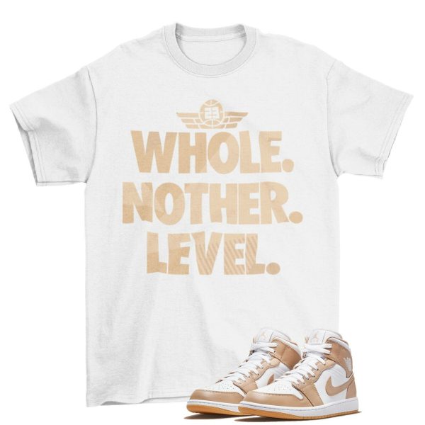 Next Level Shirt to Match Air Jordan 1 Mid Tan Gum Jezsport.com