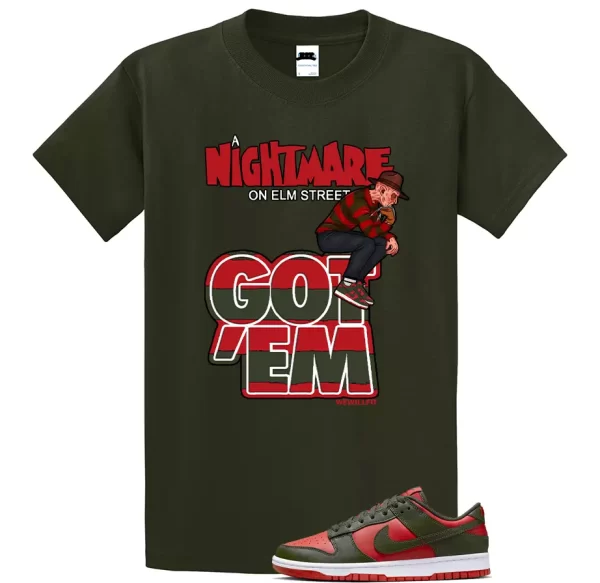 We Will Fit Shirt to match the Nike Dunk Mystic Red freddy krueger dunks Jezsport.com