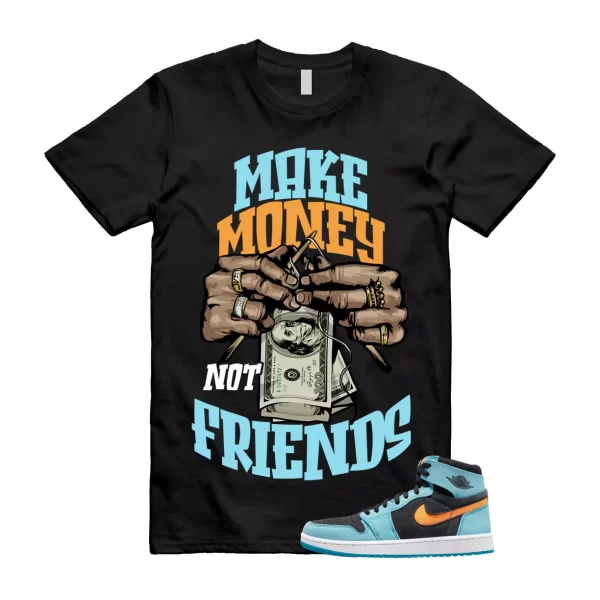 MM Shirt to match Air Jordan 1 High Zoom Comfort 2 Black Teal Bright Citrus Jezsport.com