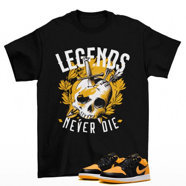 Legendary Shirt to Match Air Jordan 1 Low Yellow Ochre 553558-072 Jezsport.com