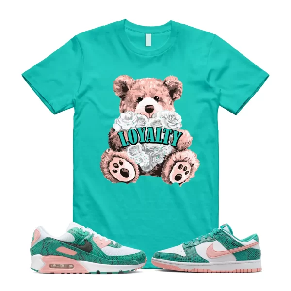 LYLTY T Shirt to match Dunk Low Coral Snakeskin Snake Washed Teal Bleached 1 90 Jezsport.com