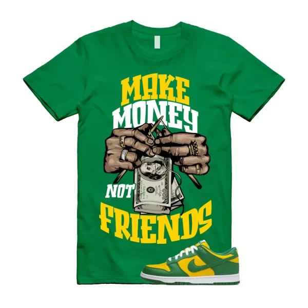 MM T Shirt to match N Dunk Low Brazil Varsity Maize Pine Green White SP OG Jezsport.com