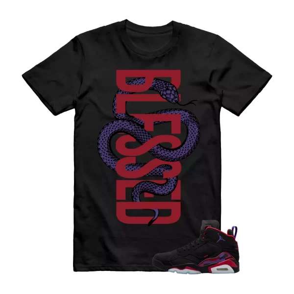 SNAKEB T Shirt to match Jordan MVP Raptors Black Dark Concord Uni Red Anthracite Jezsport.com