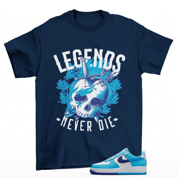 Legendary Shirt Split to Match Air Force 1 Low Split Light Photo Blue DZ2522-100 Jezsport.com