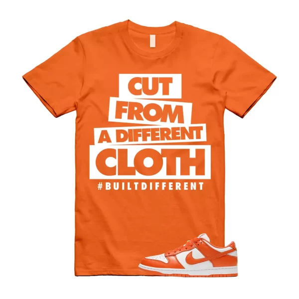 CLOTH T Shirt to match Dunk Low SP Syracuse University Orange Blaze White Retro Jezsport.com