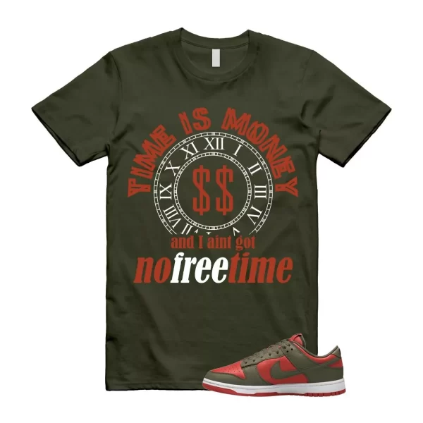 Dunk Mystic Red Cargo Khaki White Low T Shirt Match FREE TIME Jezsport.com